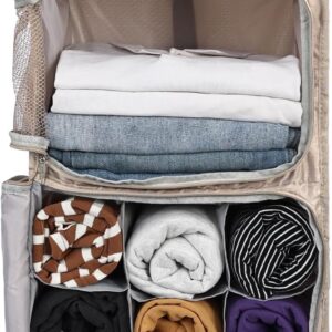 Surblue Hanging Shelves Travel Compression Packing Cube For Carry On Luggage.jpg