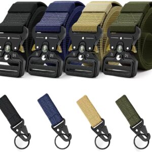 Tactical Belts For Men 4 Pack Compass Military Web Belt.jpg