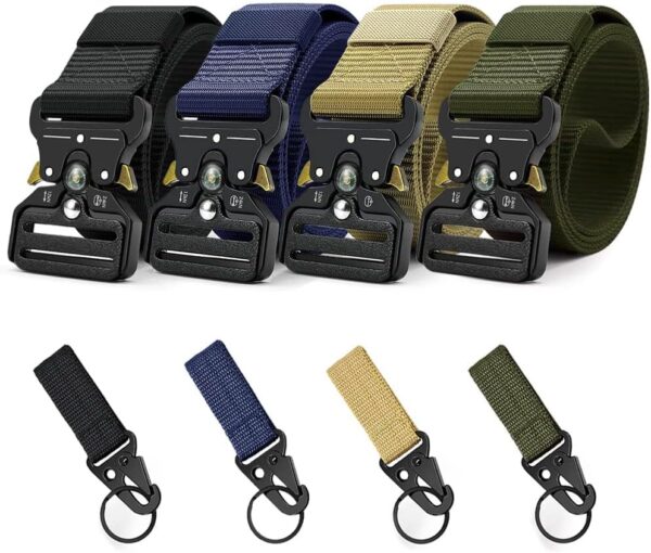 Tactical Belts For Men 4 Pack Compass Military Web Belt.jpg