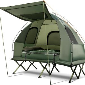 Tangkula 5 In 1 Tent Cot Camping Tent Combo With Awning Air.jpg