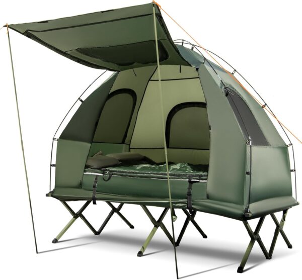 Tangkula 5 In 1 Tent Cot Camping Tent Combo With Awning Air.jpg