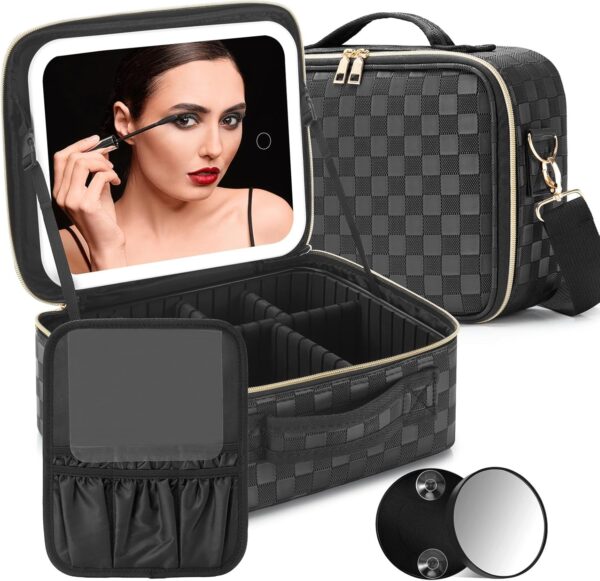 Travel Makeup Bag With Led Mirror Make Up Case With.jpg