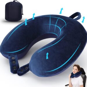 Travel Neck Pillow Best Memory Foam Airplane Pillow For Head.jpg