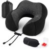 Travel Pillow 100 Memory Foam Pillow Neck Pillow For Airplane.jpg