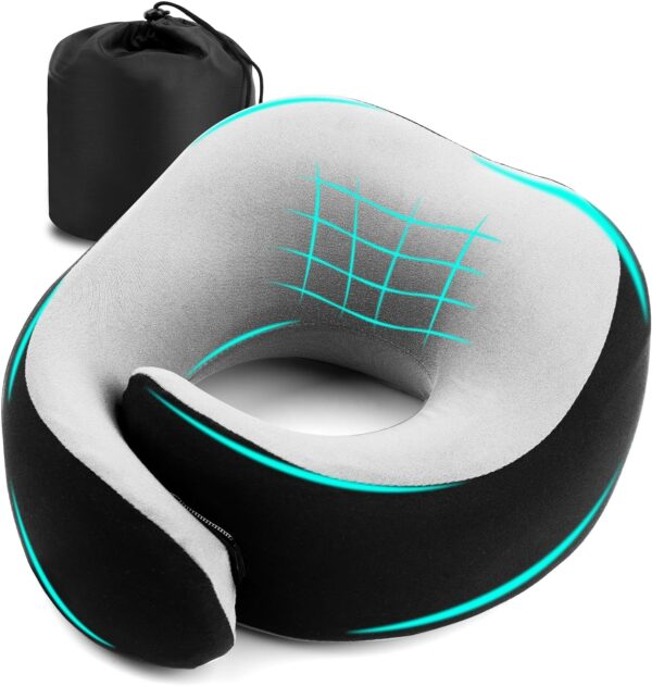 Travel Pillow 360° Wrapped Travel Neck Pillow 100 Pure Memory.jpg