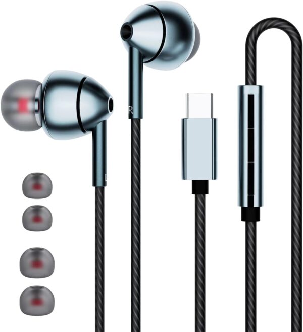 Usb C Headphones For Samsung Galaxy S23 Fe S22 S21.jpg