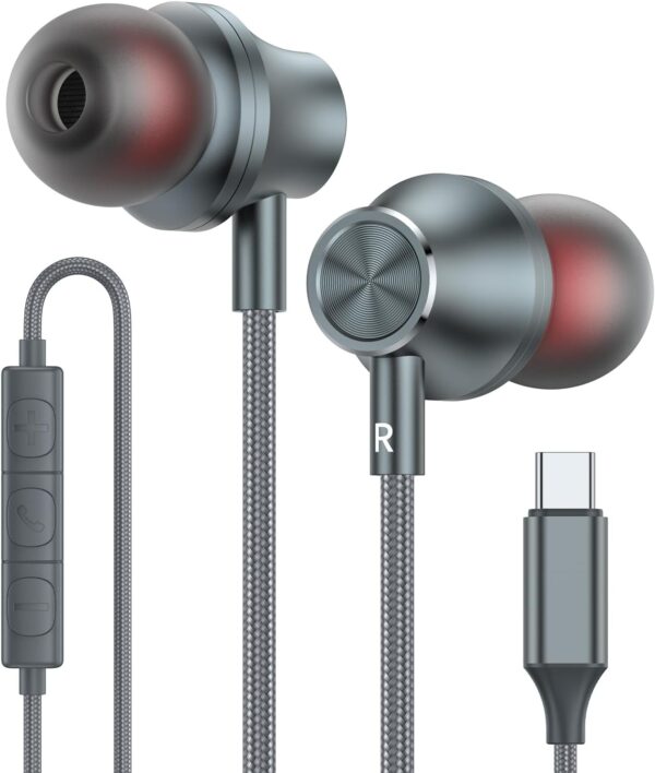 Usb C Headphonesusb Type C Earphones Wired Earbuds Magnetic Noise.jpg