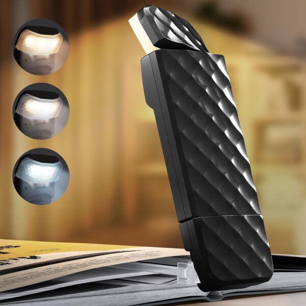 Usb Rechargeable Book Light With Timer Clip On Led Bookmark Reading.jpg