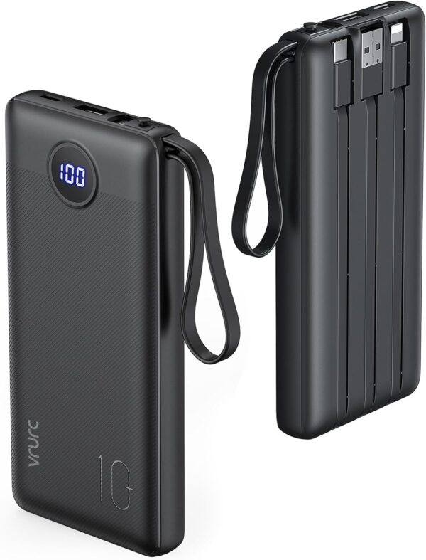 Vrurc Portable Charger With Built In Cables 10000mah Slim Usb.jpg