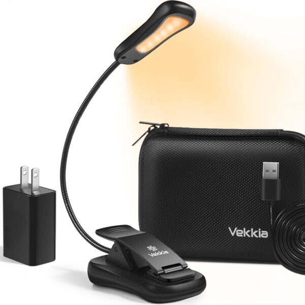 Vekkia Book Light Set With Charger Clip On Reading Light.jpg