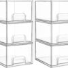 Vtopmart 6 Pack Clear Stackable Storage Drawers 44 Tall Acrylic.jpg