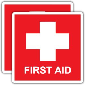 Wsq First Aid Sticker Decal Emergency 4 X 4 Inches.jpg