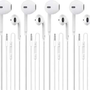 Wired Earbuds 4 Pack Earbuds Hifi Stereo Wired Earphones Headphones.jpg