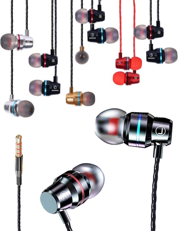 Wired Earbuds 6 Pack Earbuds Headphones With Microphone Earphones With.jpg