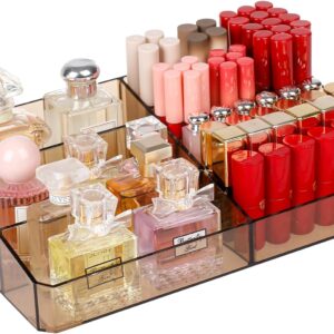 Yesesion Large Vanity Makeup Organizer With 9 Compartments Amber Bathroom.jpg