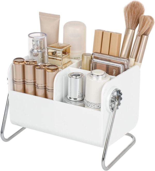 Yesesion Makeup Brush Holder Adjustable Vanity Organizer With Removable Dividers.jpg