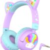 Iclever Kids Headphones Cat Ear Led Light Up 85dba Safe.jpg