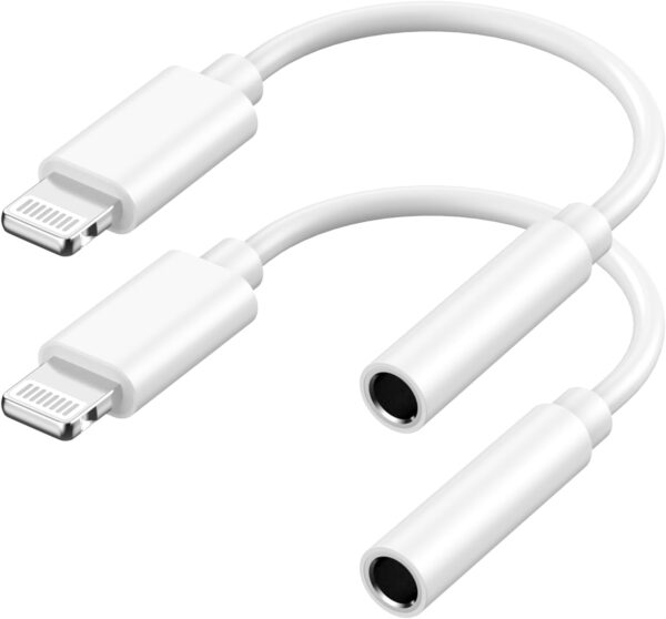 Apple Mfi Certified For Iphone 35mm Headphones Adapter 2 Pack.jpg