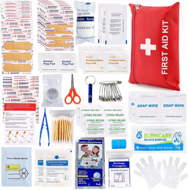 First Aid Kit For Home Car Travel 107 Piece Mini.jpg