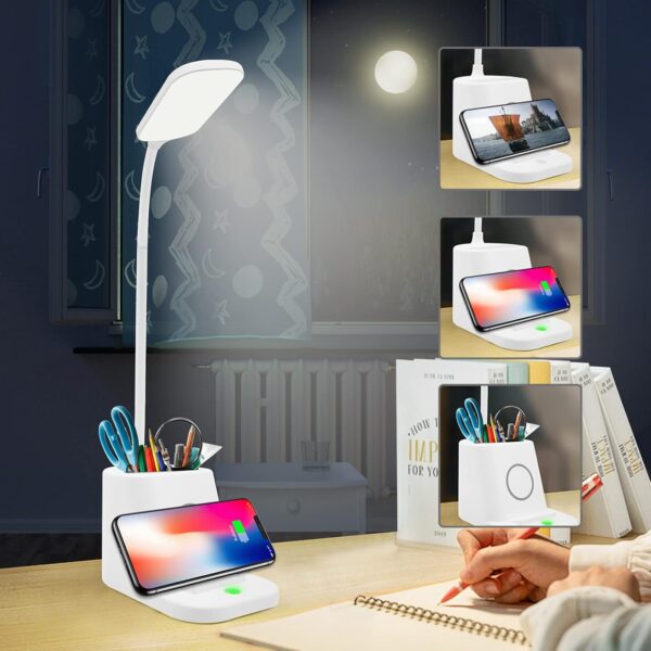 Led Desk Lamp With Wireless Charger And Organizerhome Office Touch.jpg