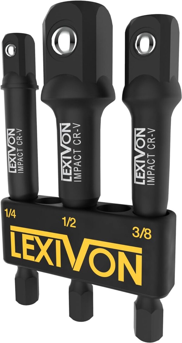 Lexivon Impact Grade Socket Adapter Set 3 Extension Bit With.jpg