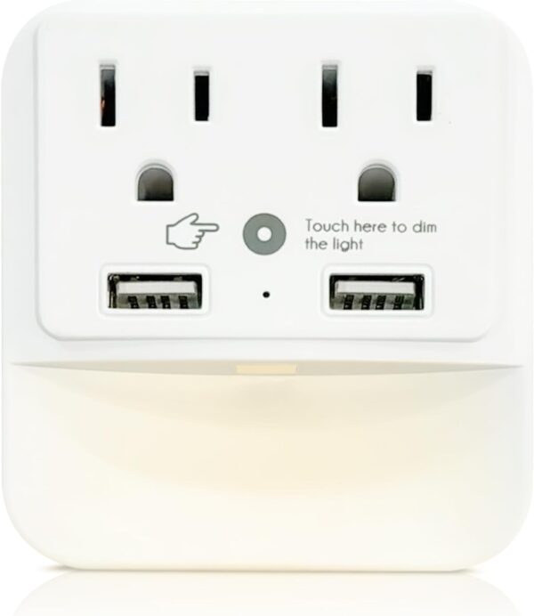 Power Adaptor Nightlight Function 2 Outlet 2 Usb Outlet Surge.jpg