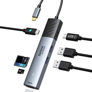 Selore Usb C Hub 4k@60hz Usb C Hub Multiport Adapter.jpg