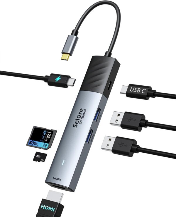 Selore Usb C Hub 4k@60hz Usb C Hub Multiport Adapter.jpg