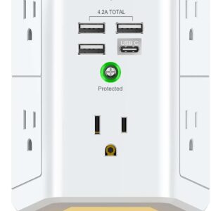 Surge Protector Power Strip Usb Wall Charger With Night Light.jpg