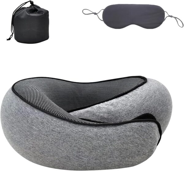 Travel Pillow Memory Foam Travel Pillow Stowable U Shaped Pillow For.jpg