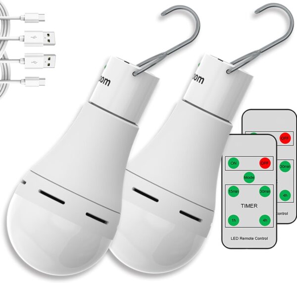 Usb Rechargeable Light Bulbs With Remote 4 Light Modes.jpg